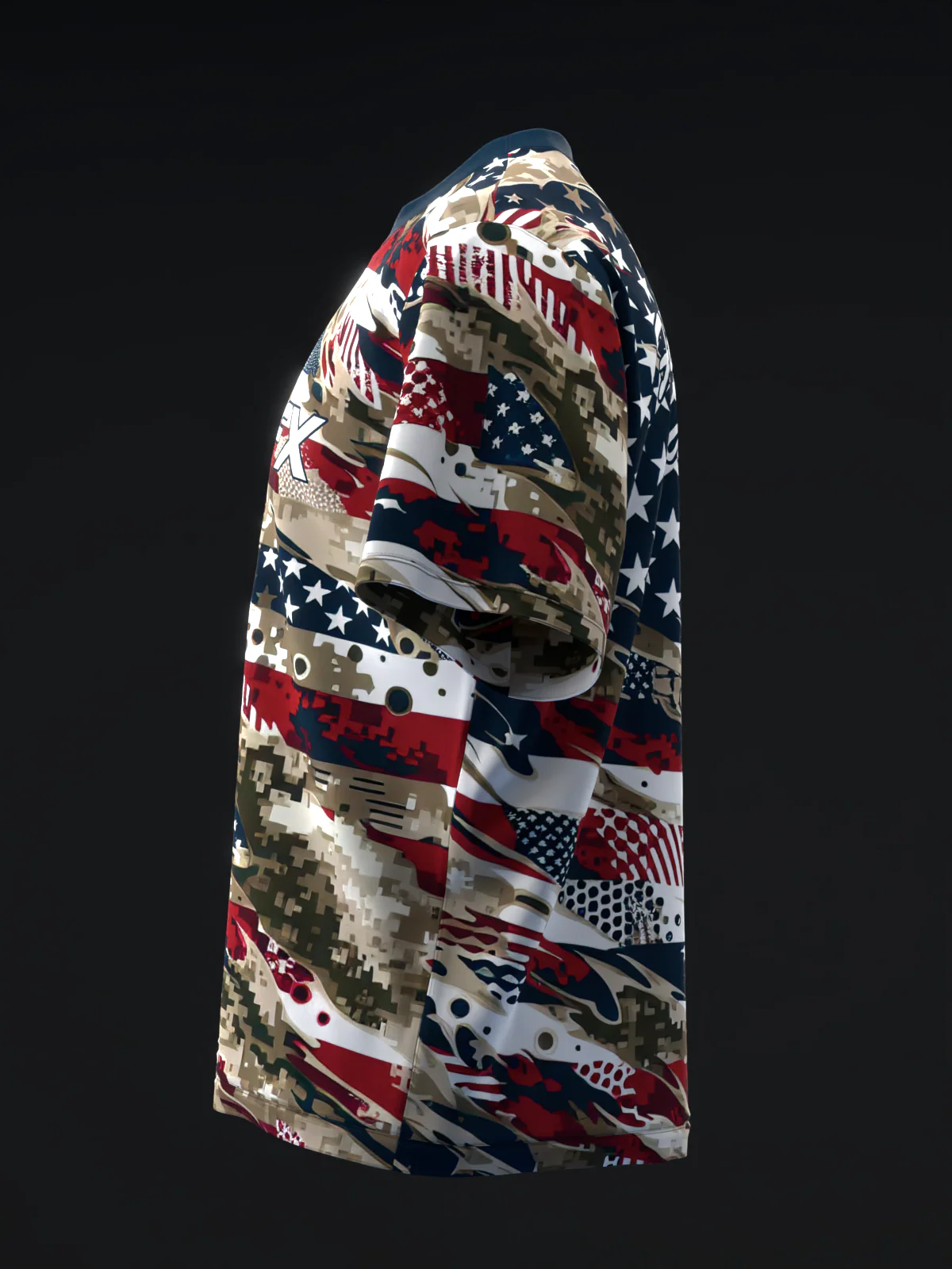 Patriotic Camo - RWB - Bowling Jersey - Image 6