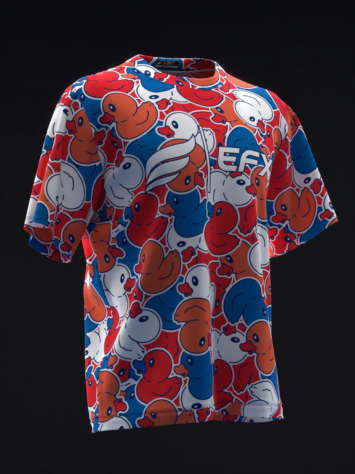 Patriotic Rubber Duck - RWB - Bowling Jersey - Image 3