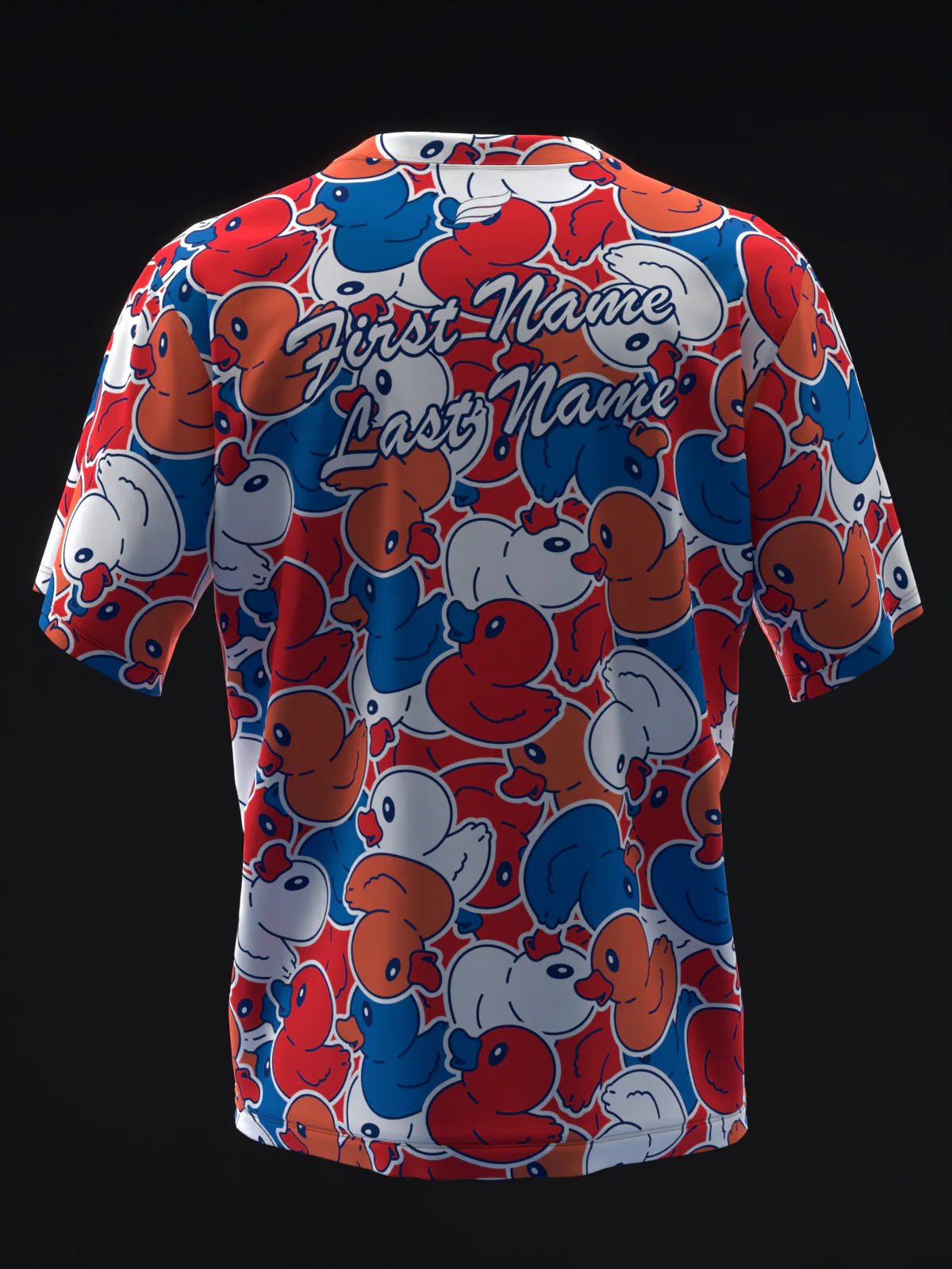 Patriotic Rubber Duck - RWB - Bowling Jersey - Image 5