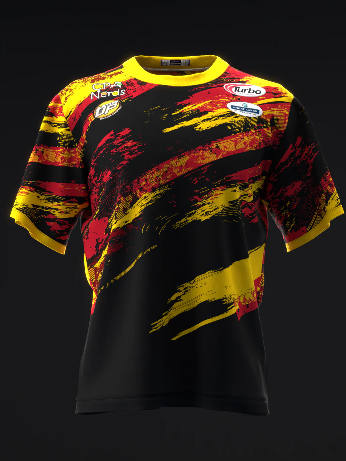 Perry Crowell 2024 - MX25 Black Red Yellow - Bowling Jersey - Image 2