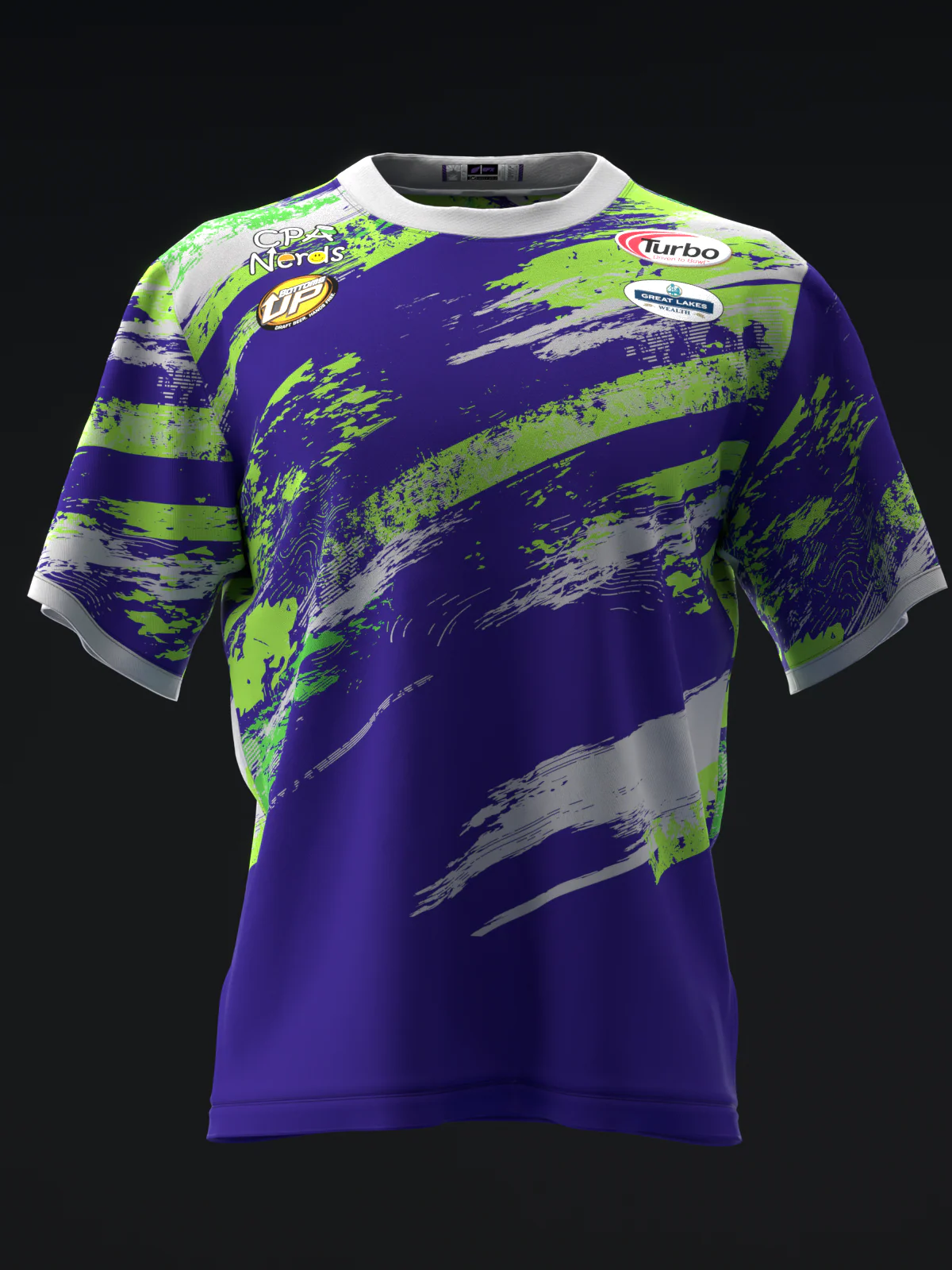 Perry Crowell 2024 - MX25 Purple Gray Green - Bowling Jersey - Image 2