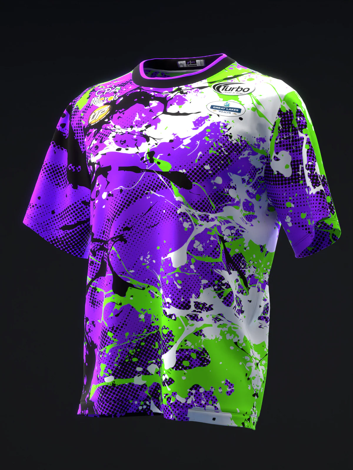 Perry Crowell 2026 - MX26 Splatter Neon PGB - Bowling Jersey