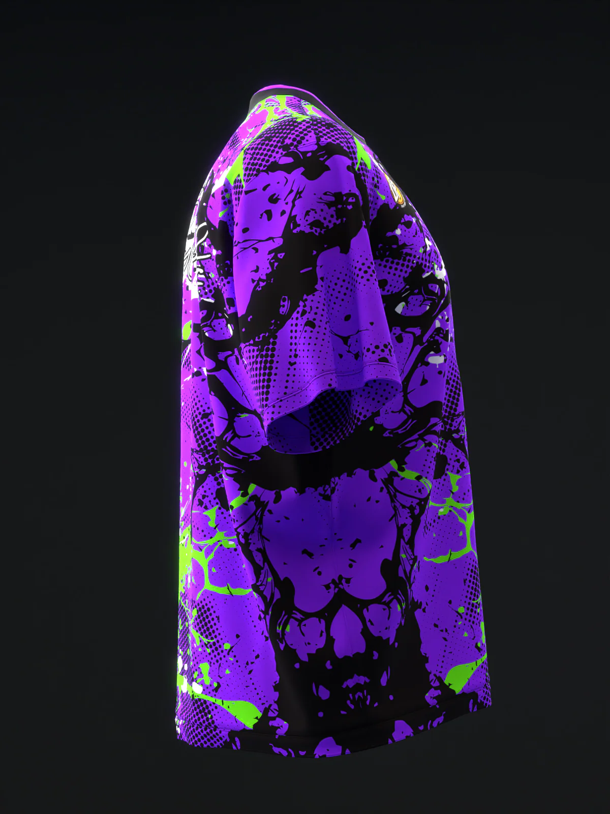 Perry Crowell 2026 - MX26 Splatter Neon PGB - Bowling Jersey - Image 4