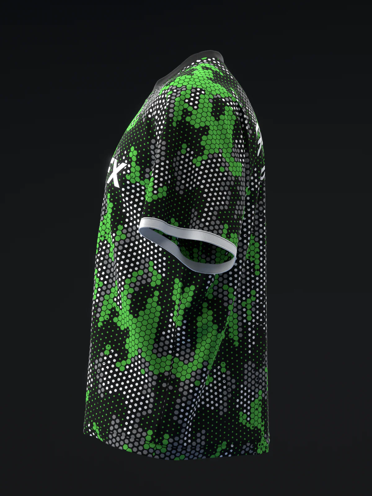 Pixamo - Black Green - Bowling Jersey - Image 6