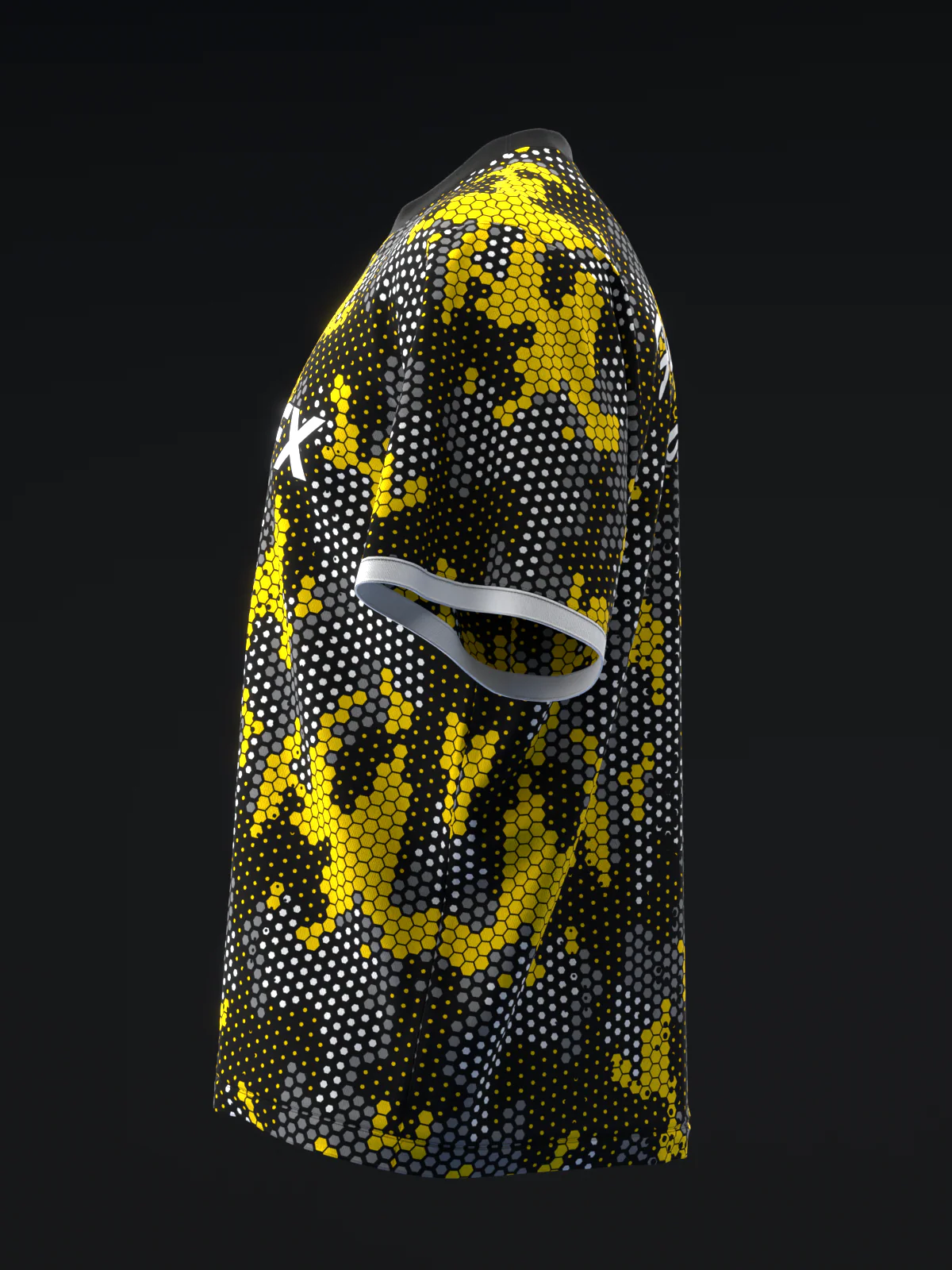 Pixamo - Black Yellow - Bowling Jersey - Image 6