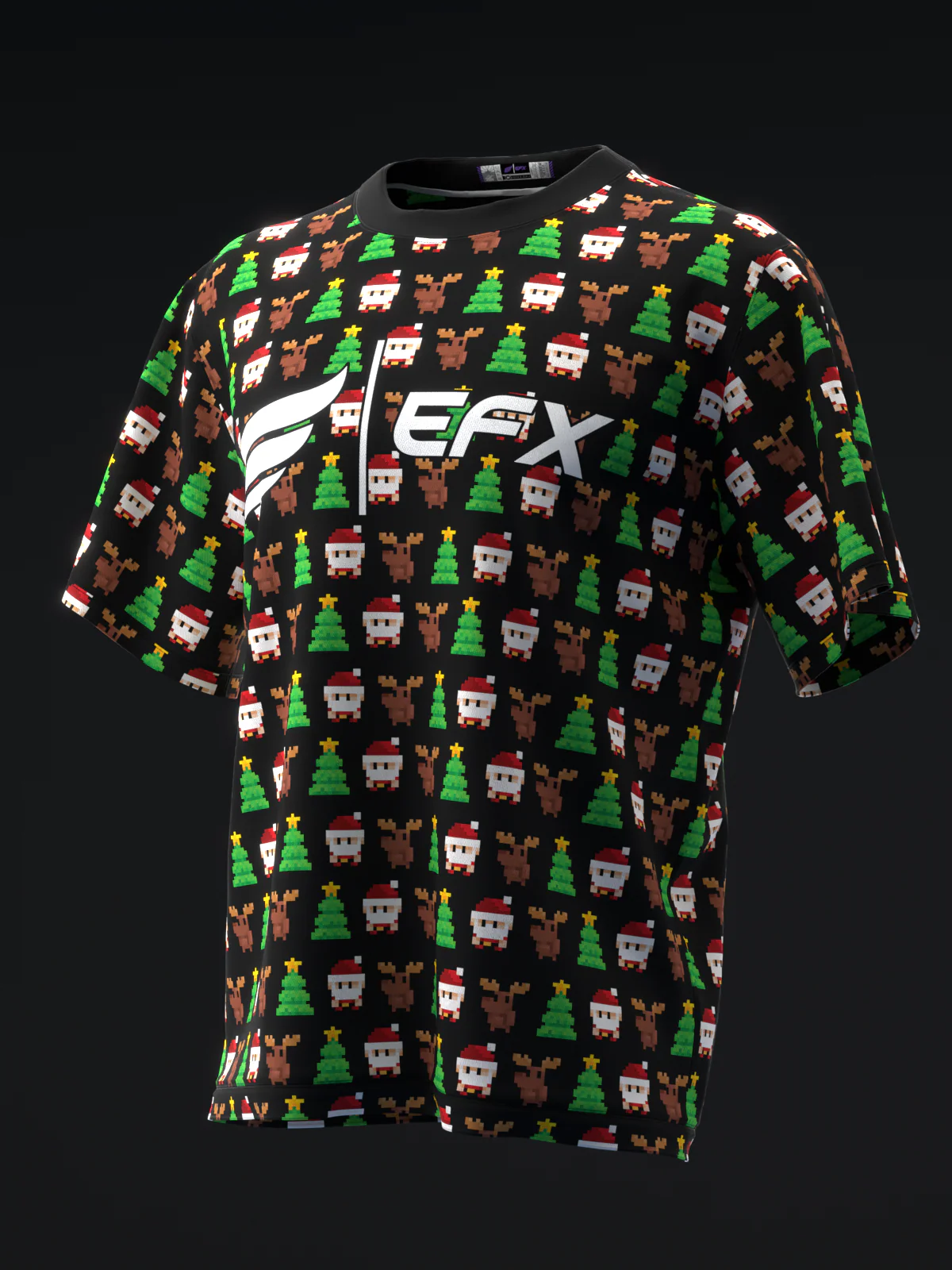Pixel Christmas - Green - Bowling Jersey
