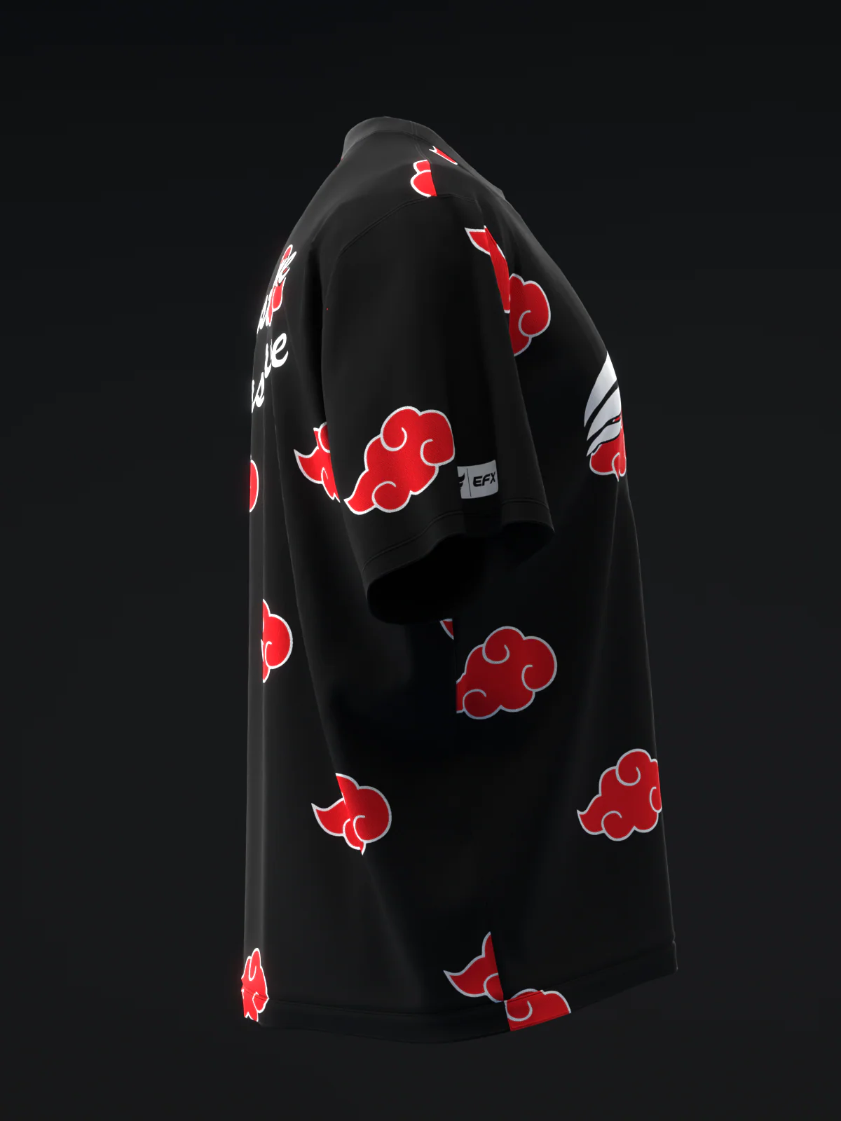 Red Clouds - Black Red - Bowling Jersey - Image 4