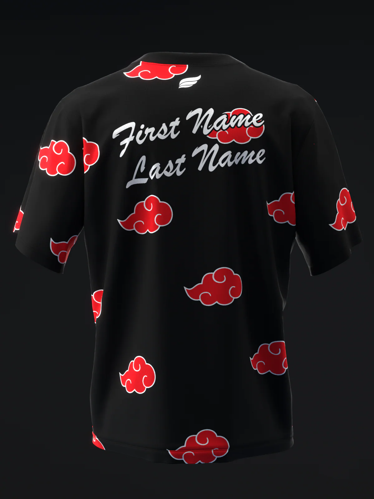 Red Clouds - Black Red - Bowling Jersey - Image 5