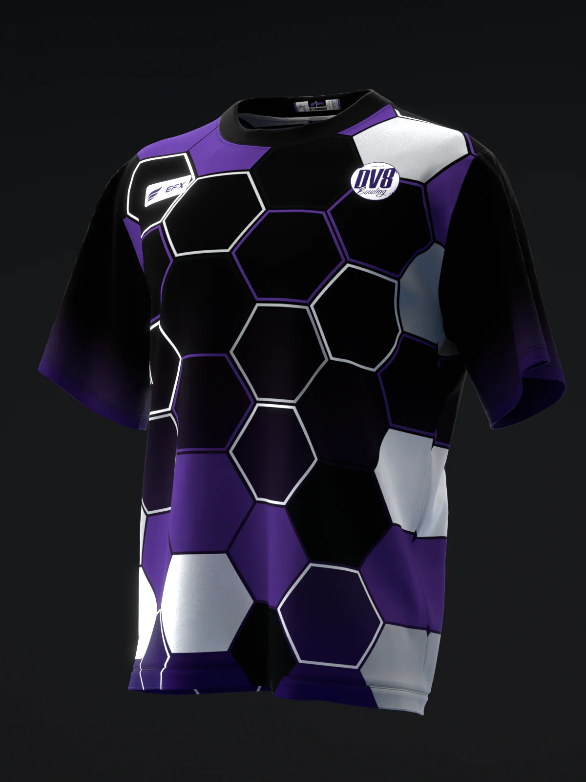 Robert Vater 2025 - Homage Honeycomb Black Purple - Bowling Jersey