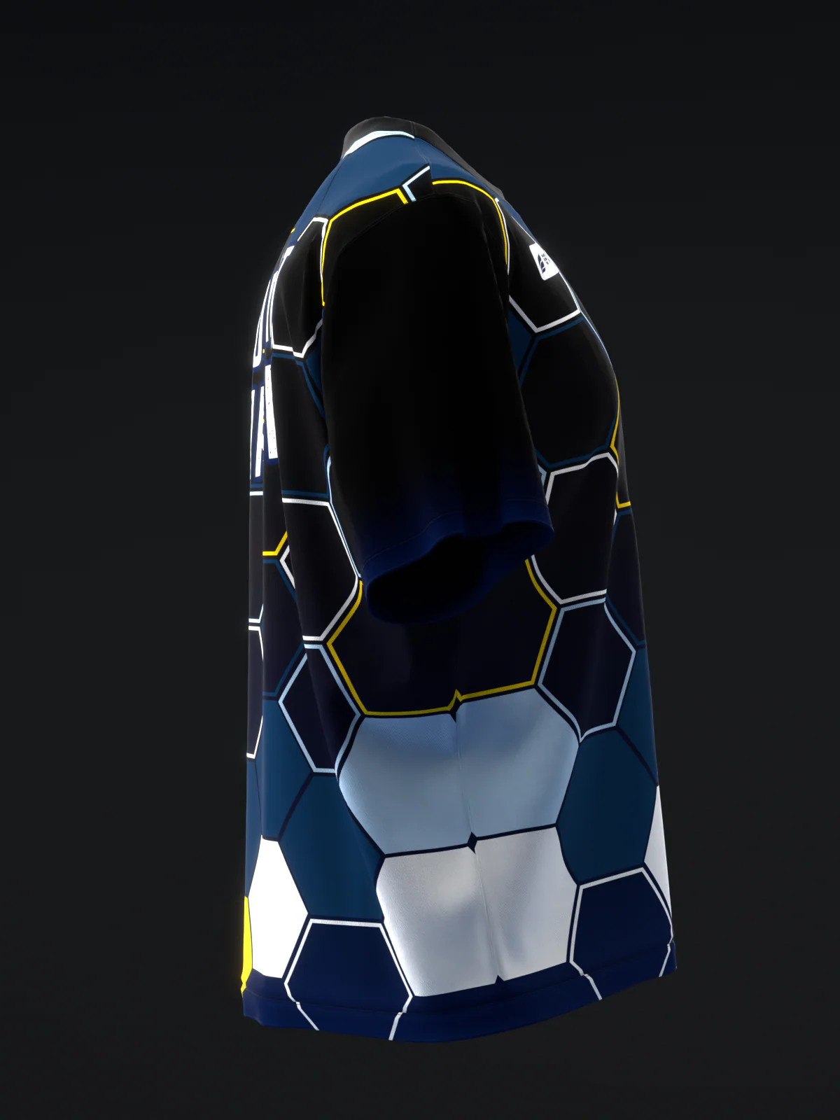 Robert Vater 2025 - Homage Honeycomb Navy Yellow - Bowling Jersey - Image 4