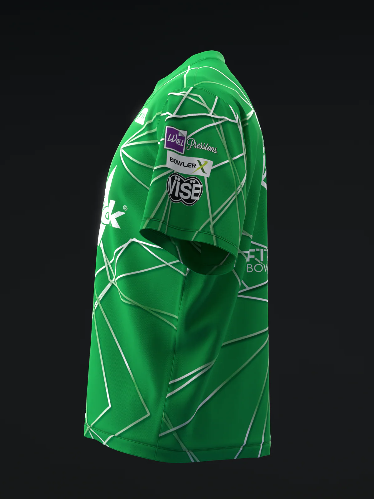 Sarah Klassen 2025 - Geometrical Polyhedron Green - Bowling Jersey - Image 6