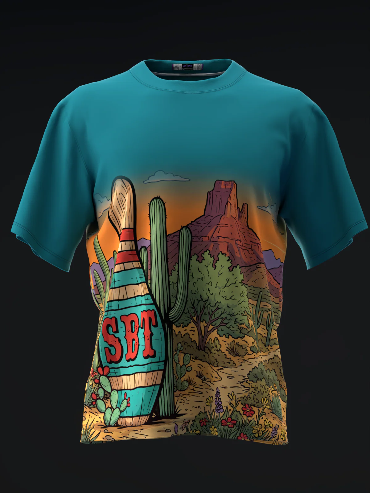 SBT - Desert Teal NS - Bowling Jersey - Image 2