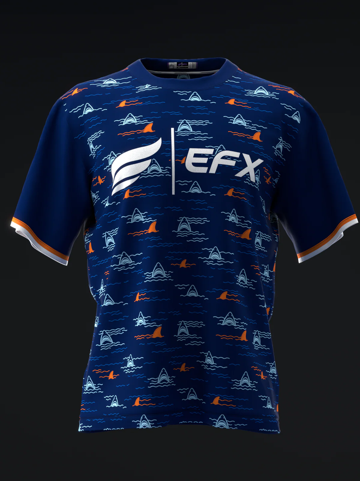 Sharknado - Navy - Bowling Jersey - Image 2
