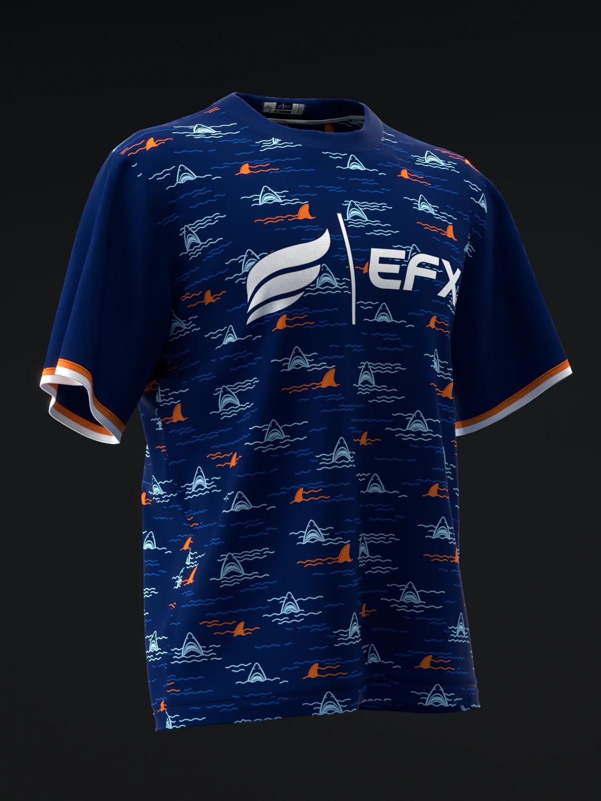 Sharknado - Navy - Bowling Jersey - Image 3