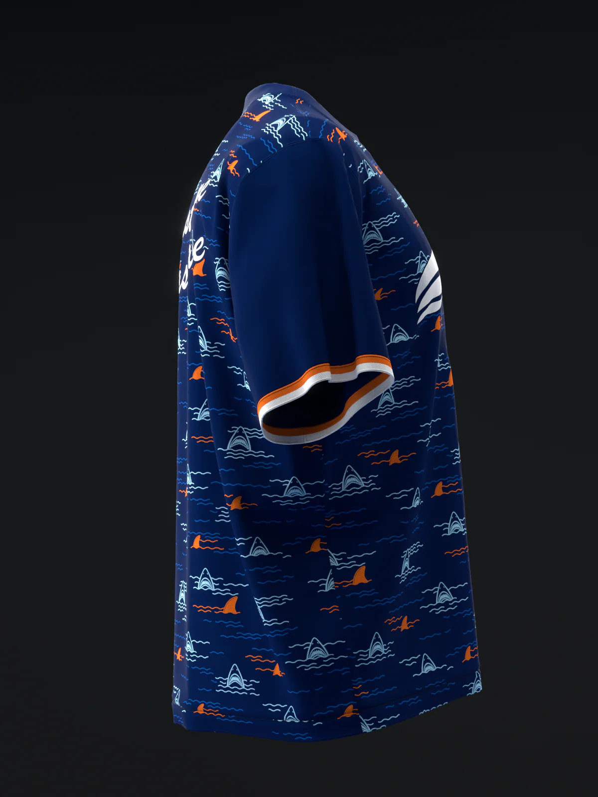 Sharknado - Navy - Bowling Jersey - Image 4