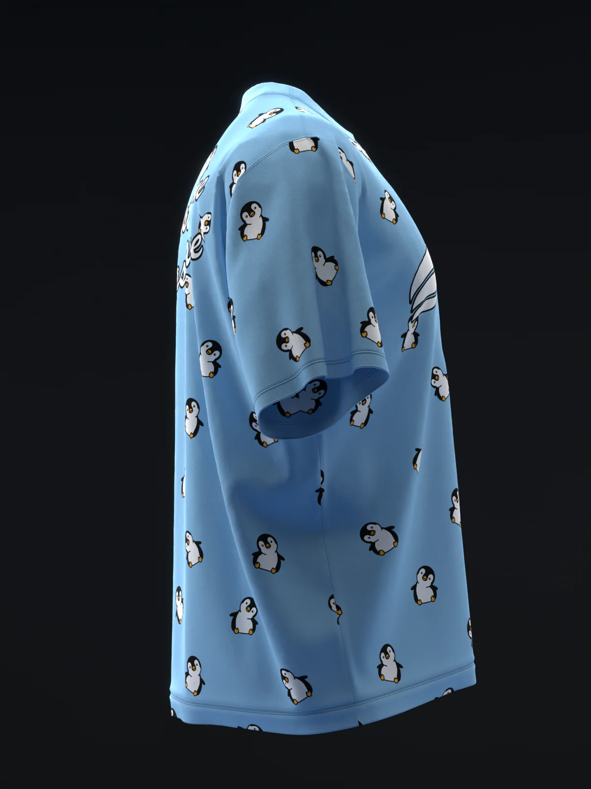 Silly Penguins - Blue - Bowling Jersey - Image 4