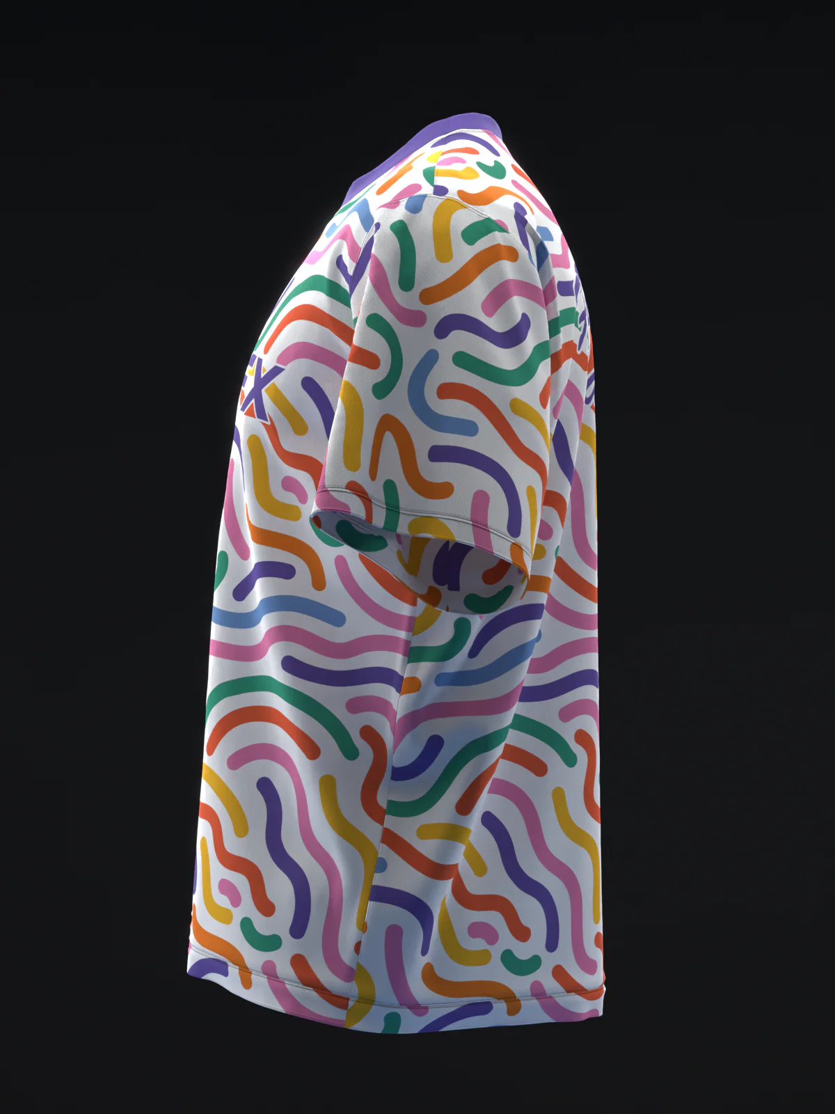Squiggles - Colorful - Bowling Jersey - Image 6