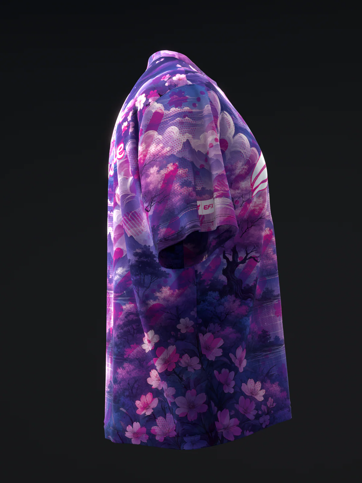 Starlit Sakura - Purple Pink - Bowling Jersey - Image 4