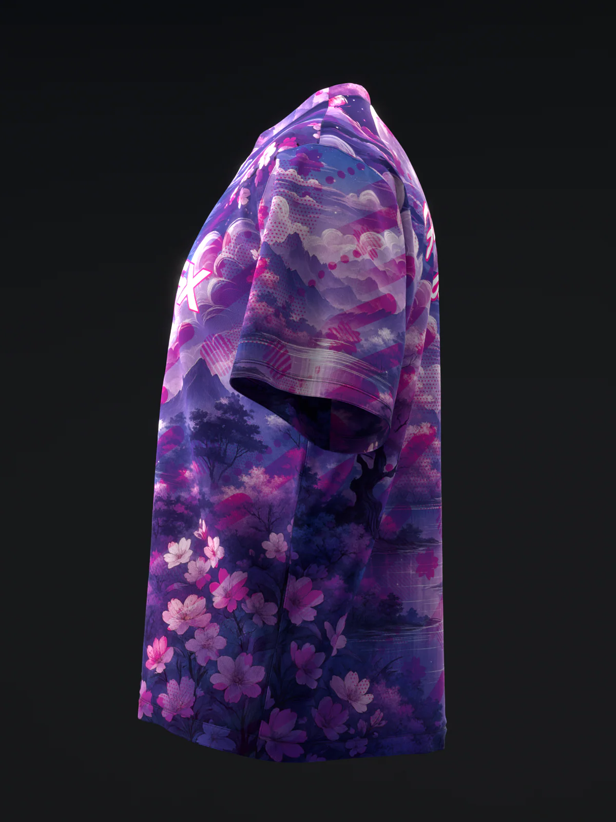 Starlit Sakura - Purple Pink - Bowling Jersey - Image 6