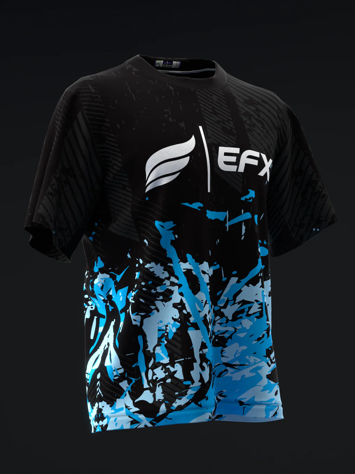 Strunge - Neon Blue - Bowling Jersey - Image 3
