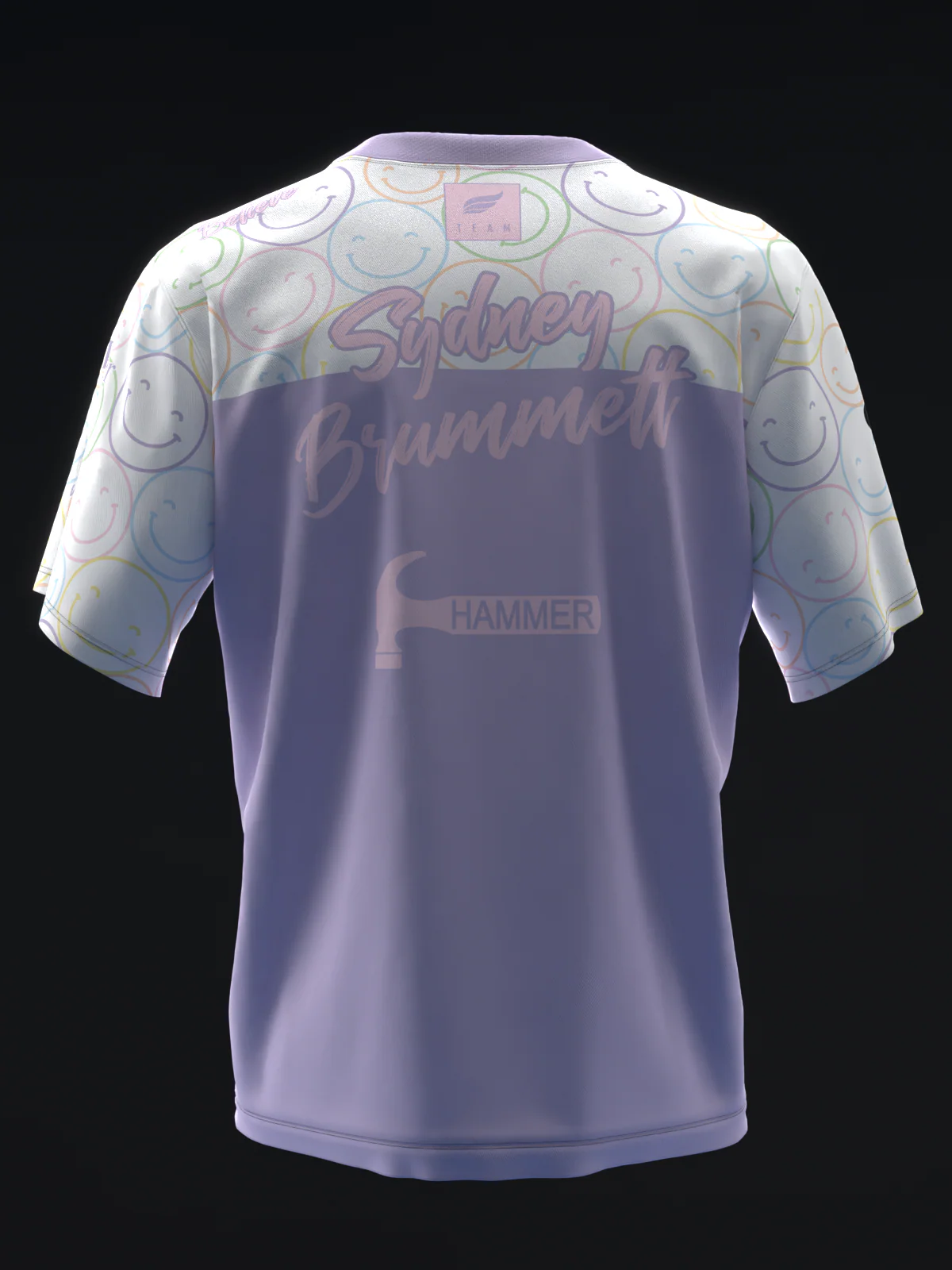 Sydney Brummett 2025 - Smiley Face Doodles - Bowling Jersey - Image 5
