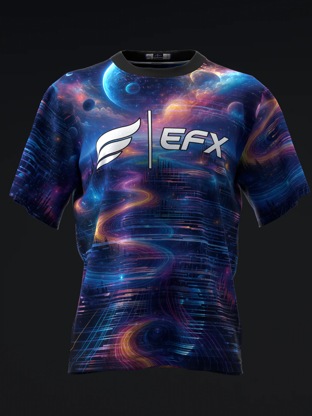 Twilight Horizon - Blue - Bowling Jersey - Image 2