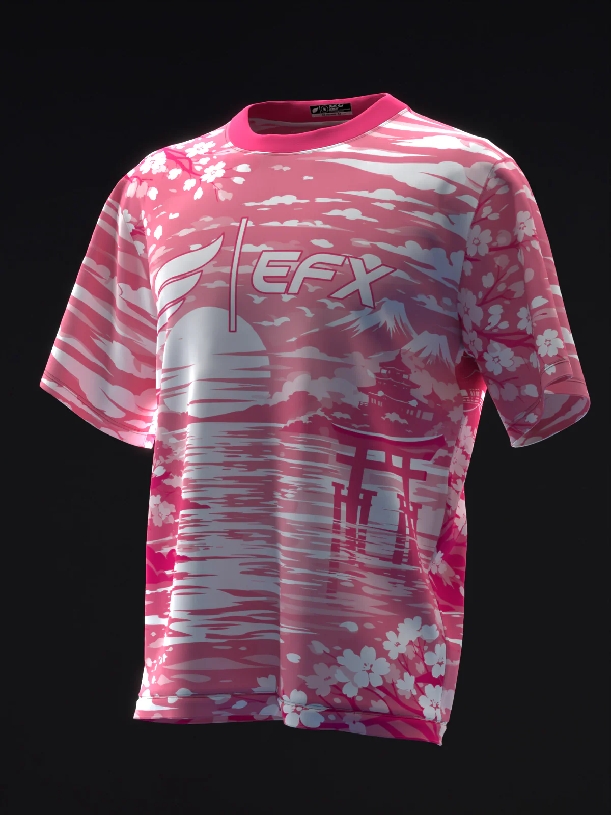 Twilight Sakura - Pink White - Bowling Jersey