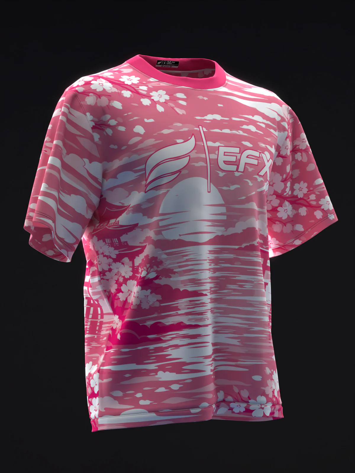 Twilight Sakura - Pink White - Bowling Jersey - Image 3