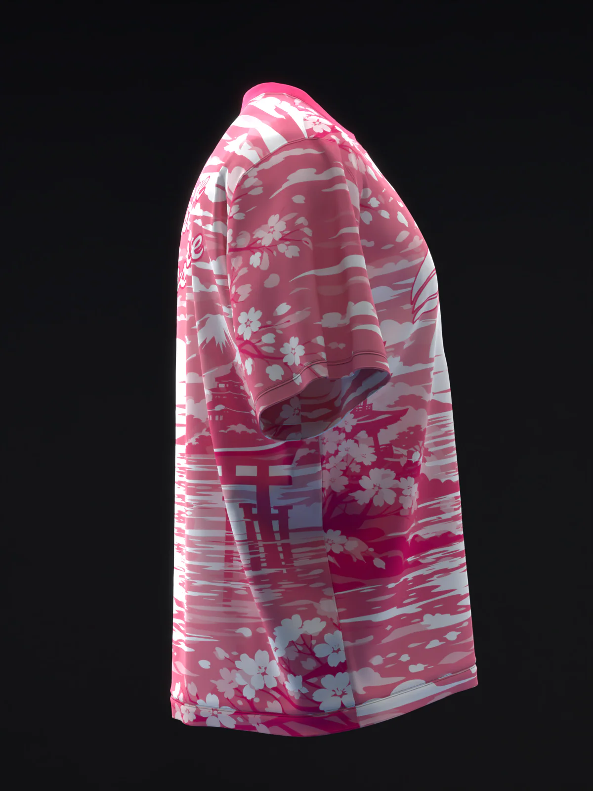 Twilight Sakura - Pink White - Bowling Jersey - Image 4