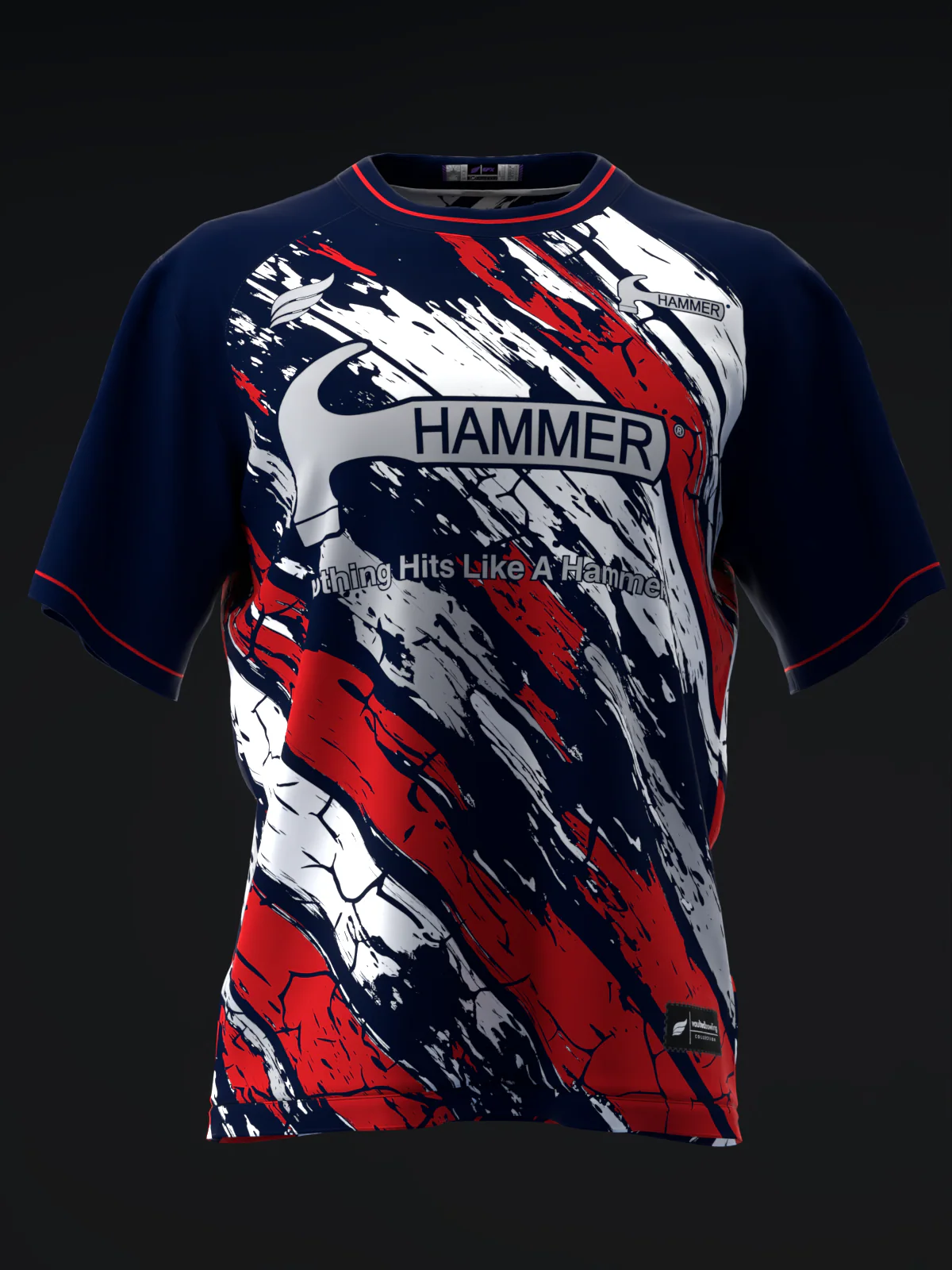 Vault #20260002 - Patriotic Hammer - Bowling Jersey