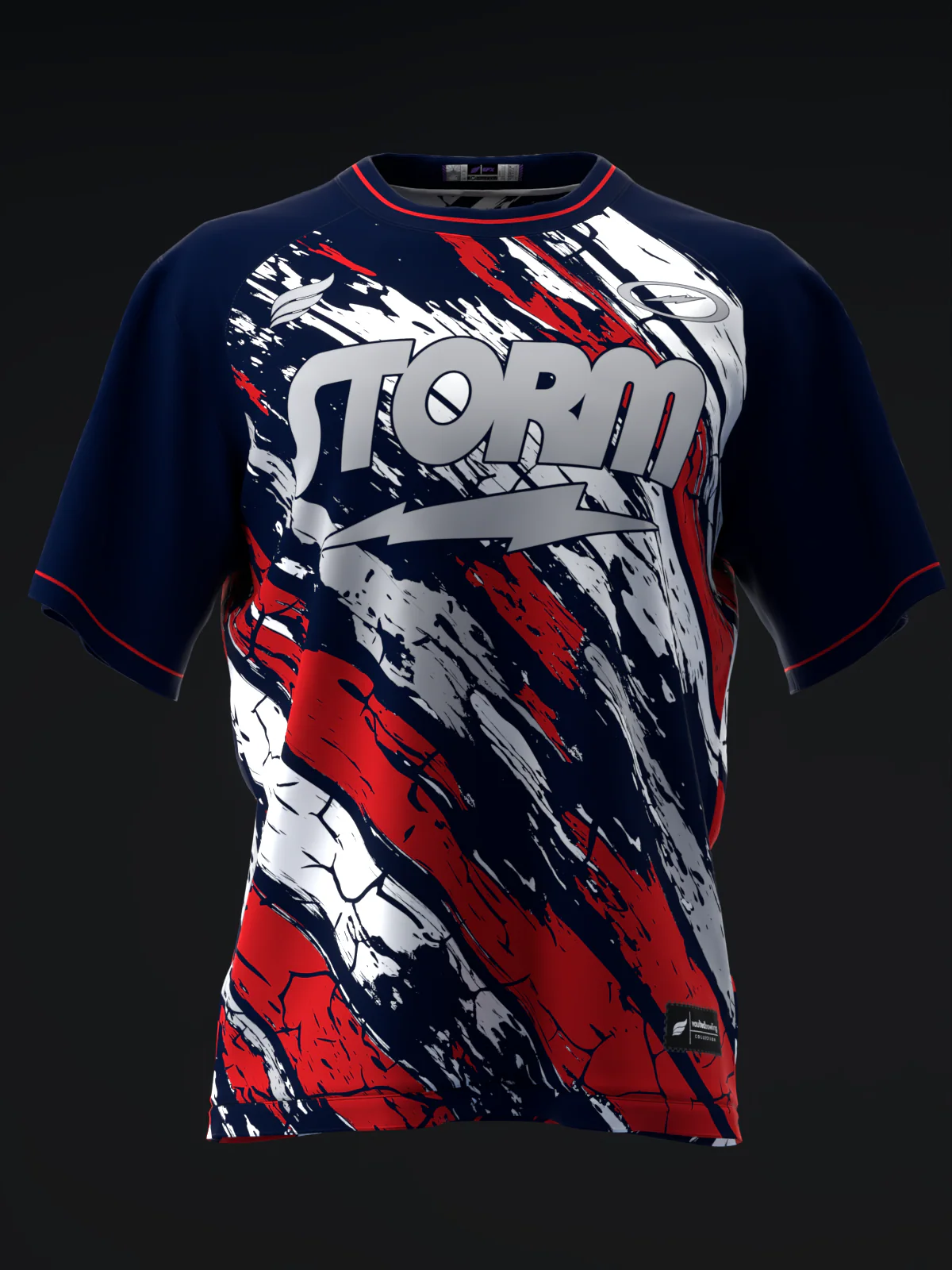 Vault #20260002 - Patriotic Storm - Bowling Jersey
