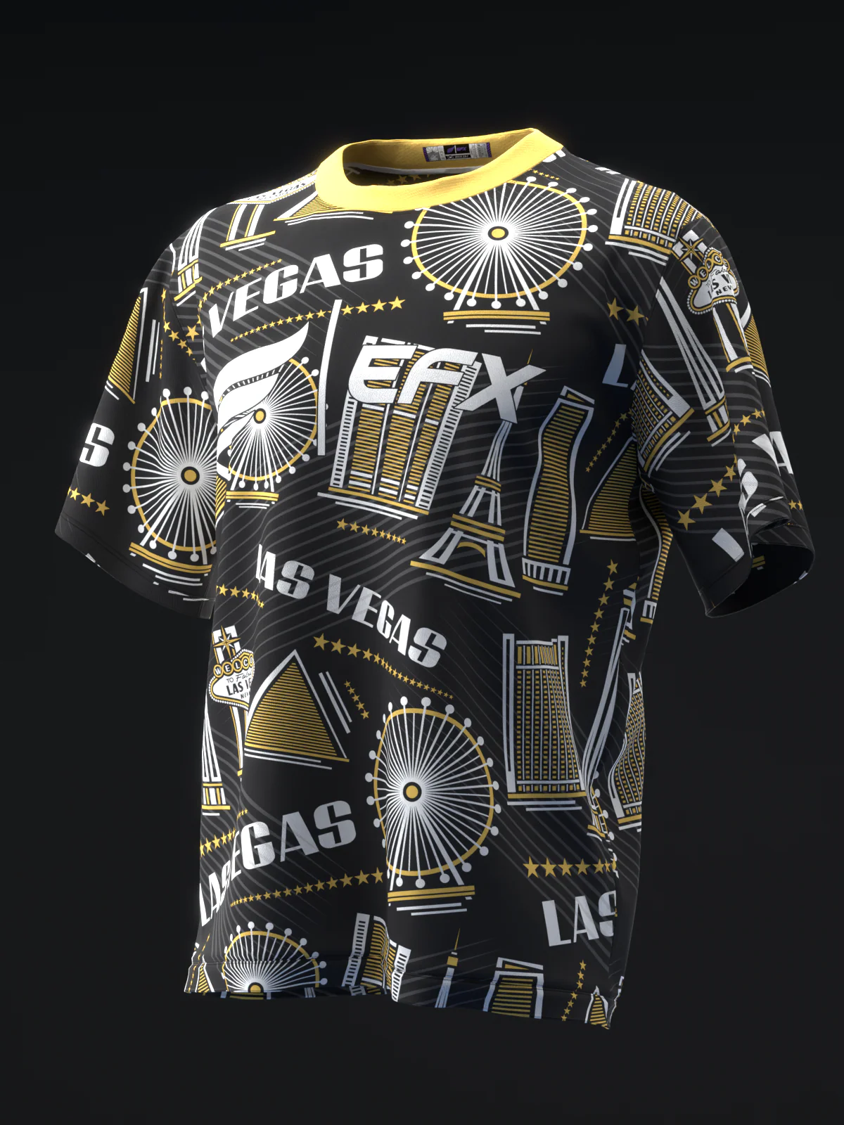 Vegas - Black Gold - Bowling Jersey