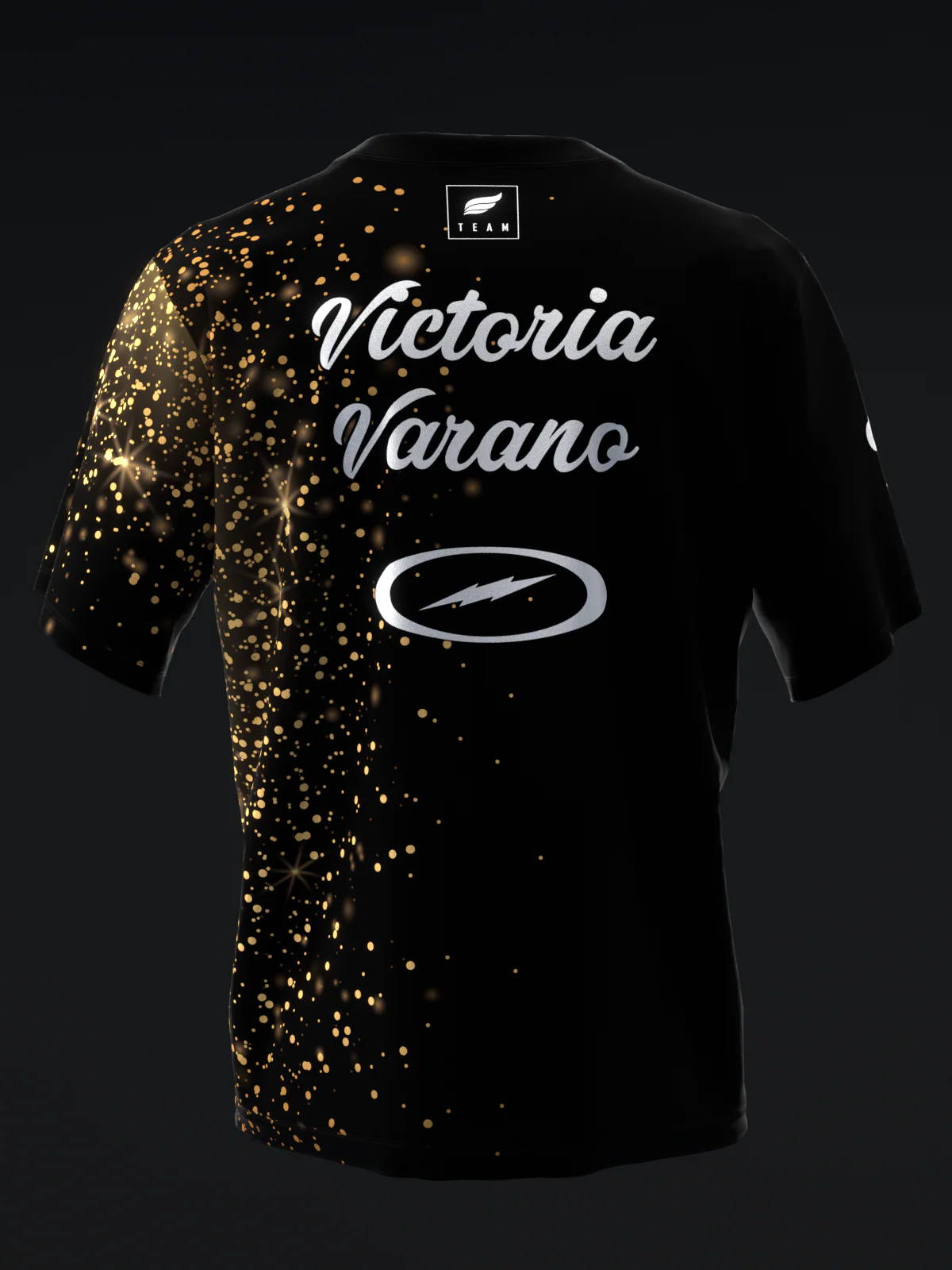 Victoria Varano 2024 - Glitter Gold Black - Bowling Jersey - Image 5