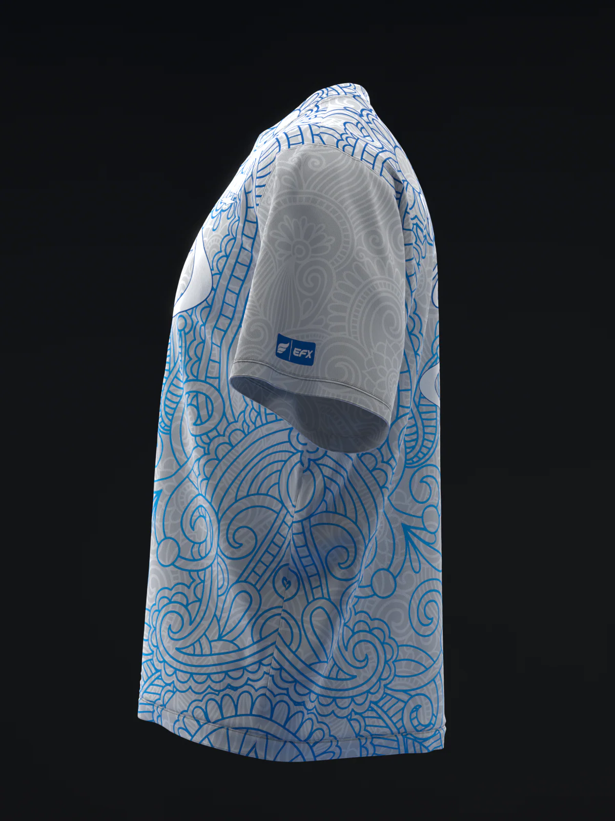 Victoria Varano 2024 - Paisley Gray Blue - Bowling Jersey - Image 6