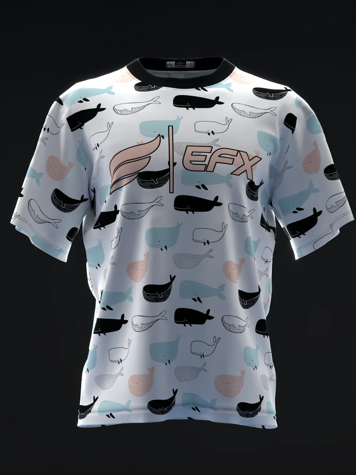 Whale Hello - White - Bowling Jersey - Image 2