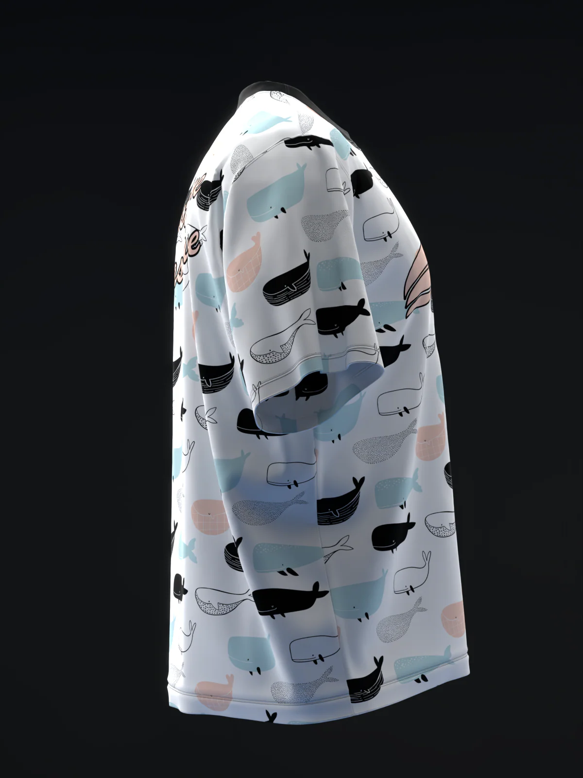 Whale Hello - White - Bowling Jersey - Image 4