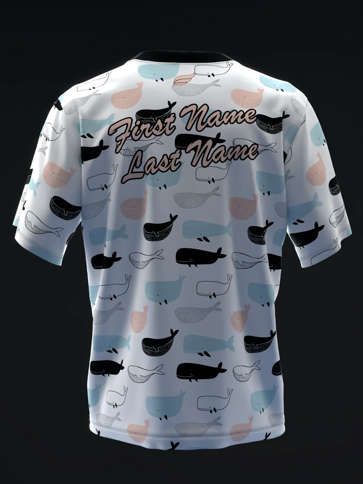Whale Hello - White - Bowling Jersey - Image 5